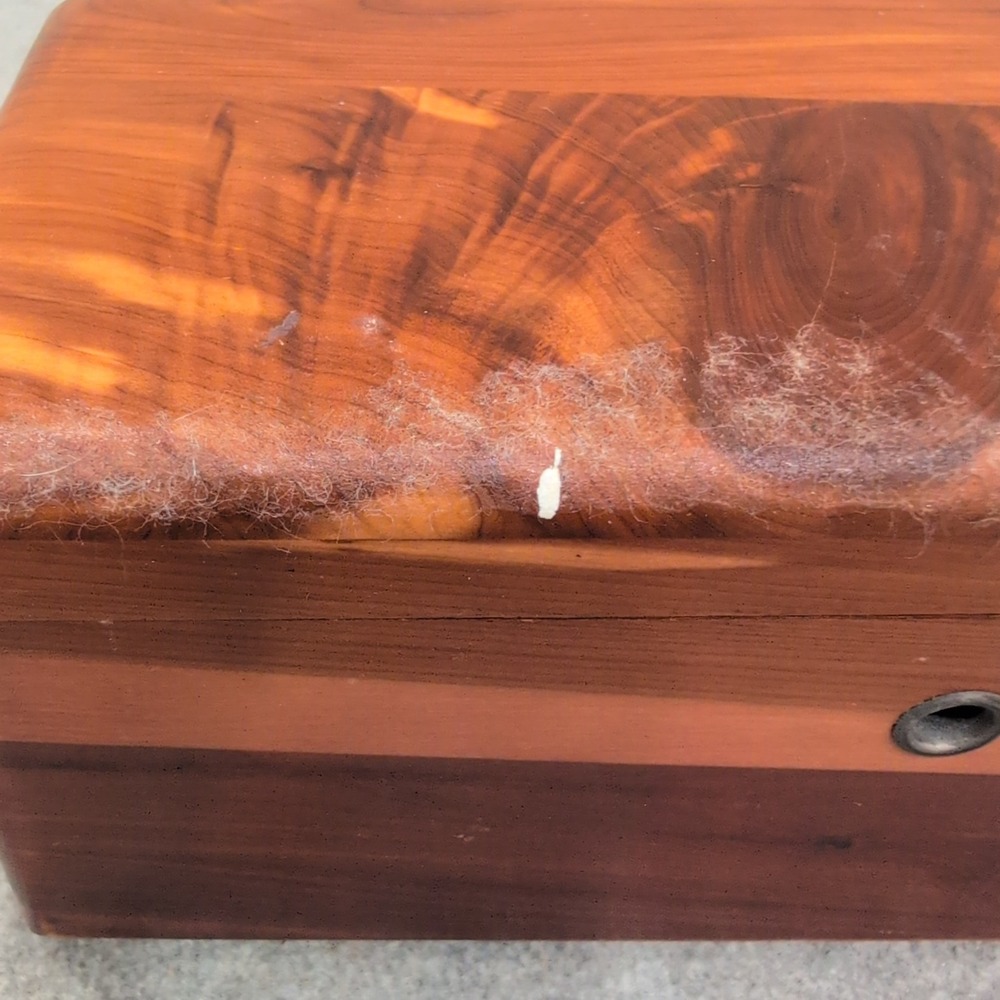 Vintage Lane Cedar Chest Miniature Salesman Sample George Cater Furniture Box - Picture 2 of 12